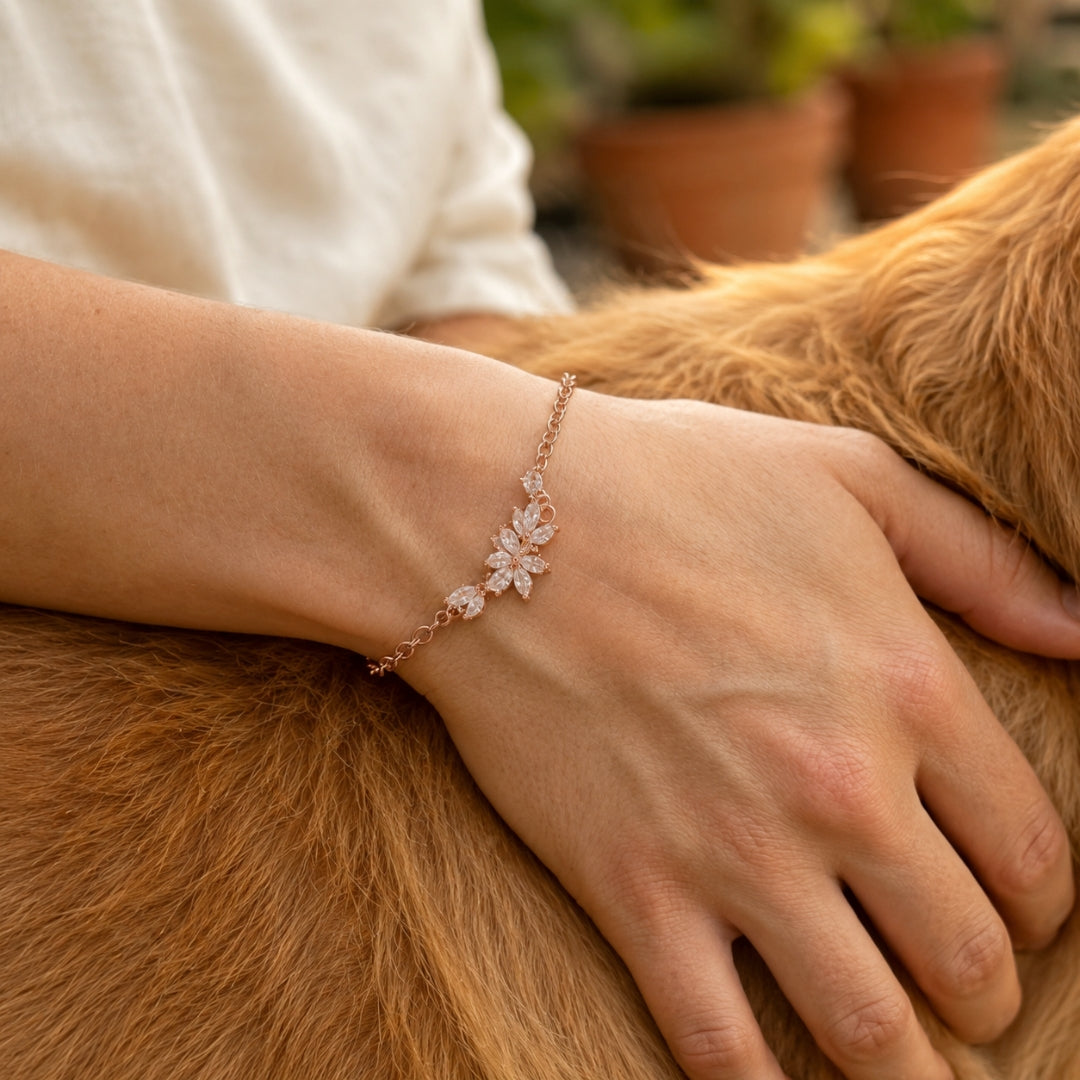 Funkelblüte Armband