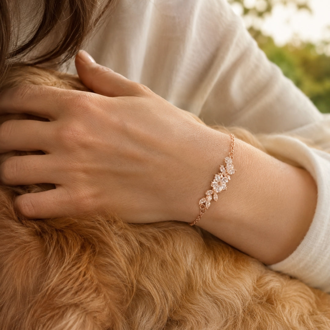 Funkelblüte Armband