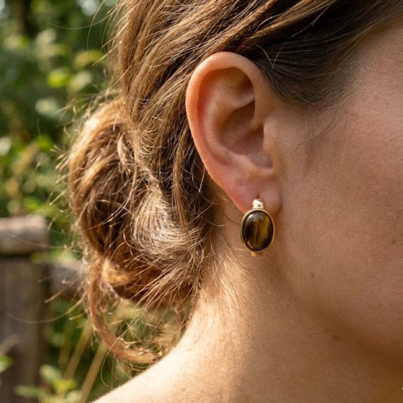Tiger Stone Earrings