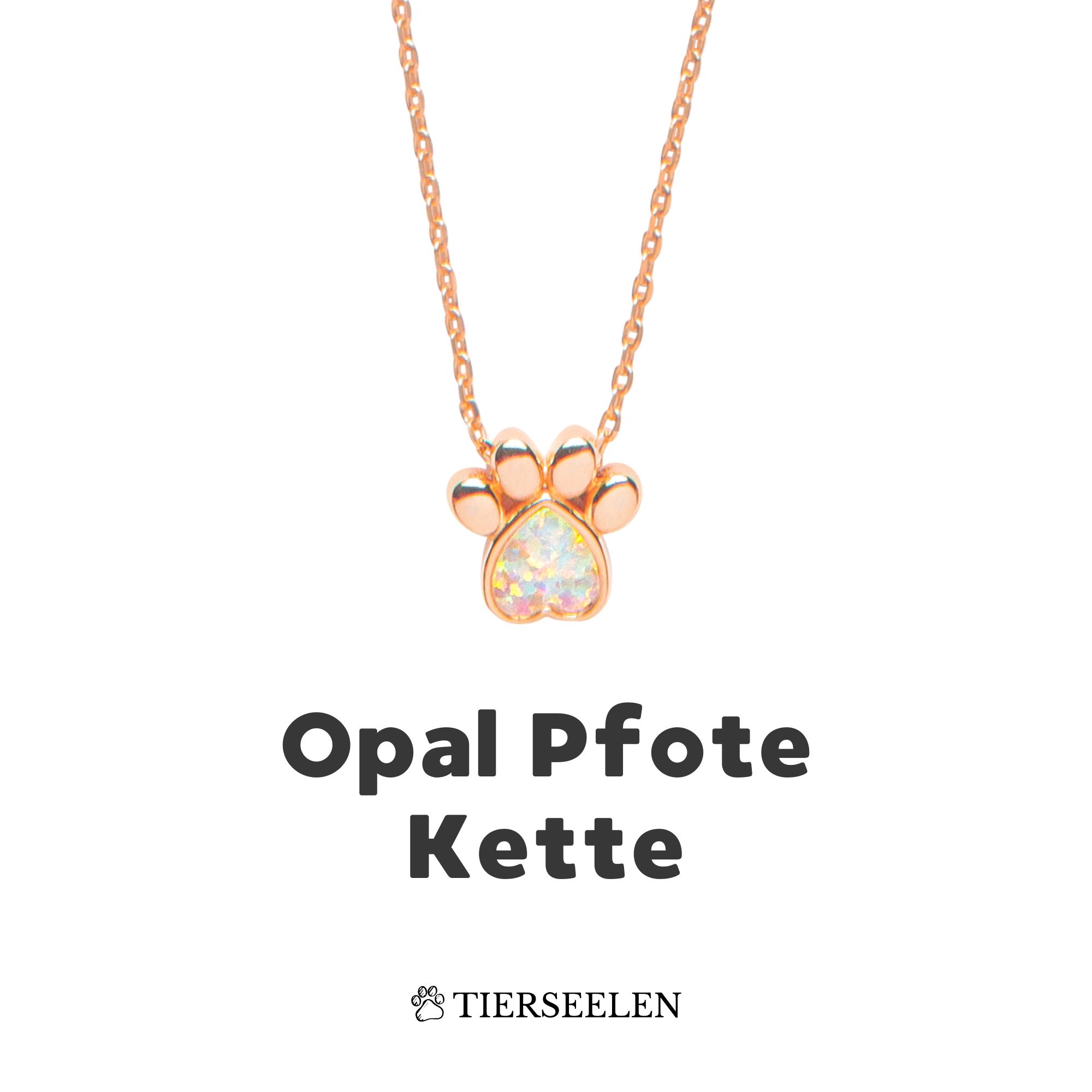 Opal Paw Necklace (Stainless Steel)