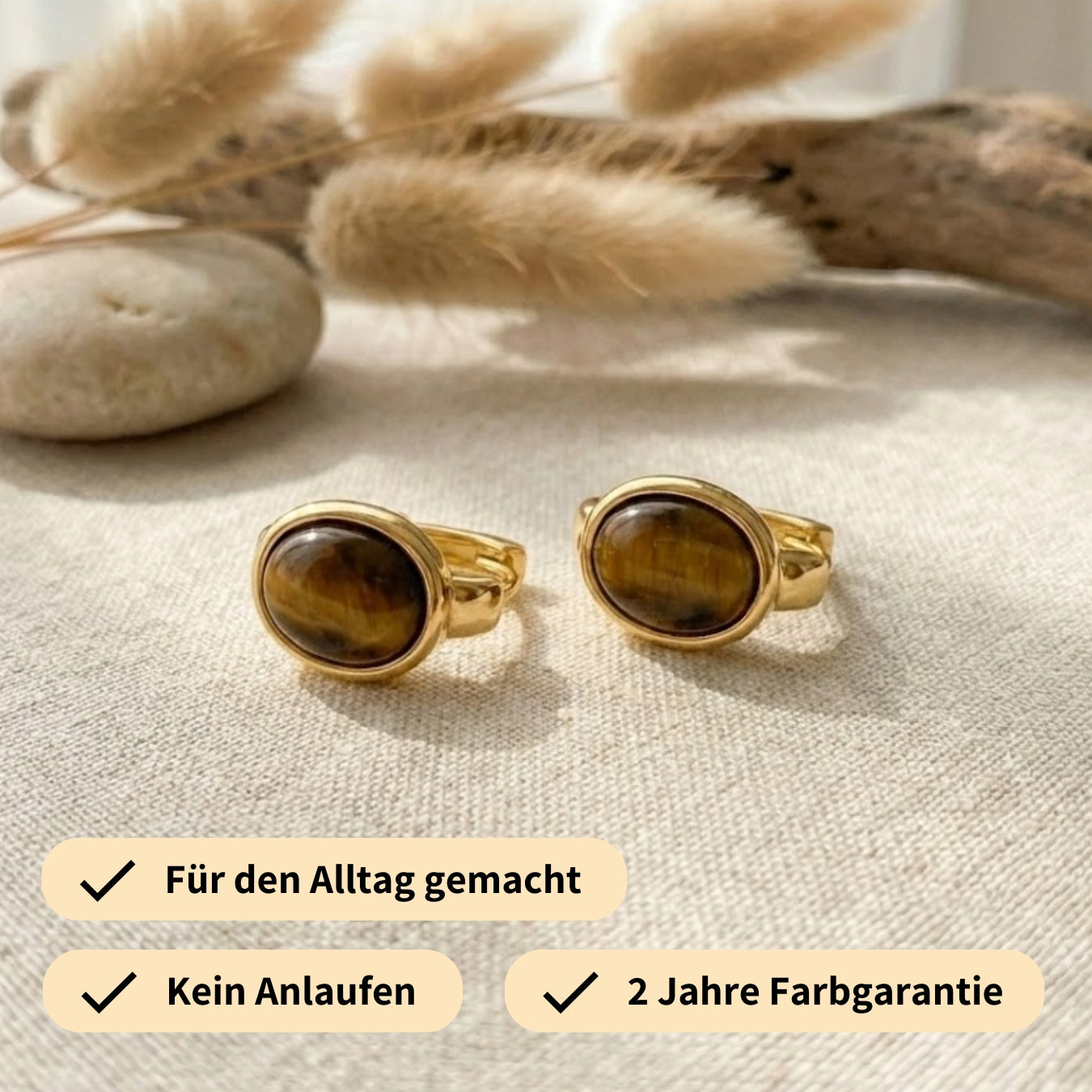Tiger Stone Earrings