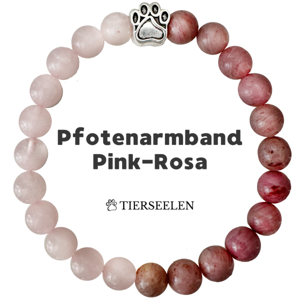 Pfotenarmband - Pink-Rosa