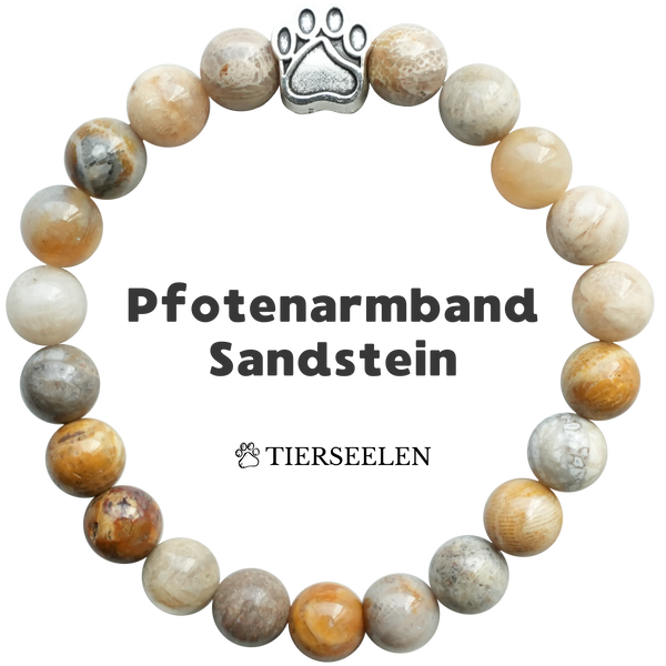 Pfotenarmband - Sandstein