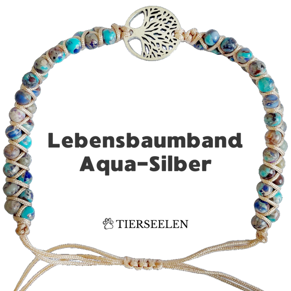 Lebensbaum - Aqua-Silber