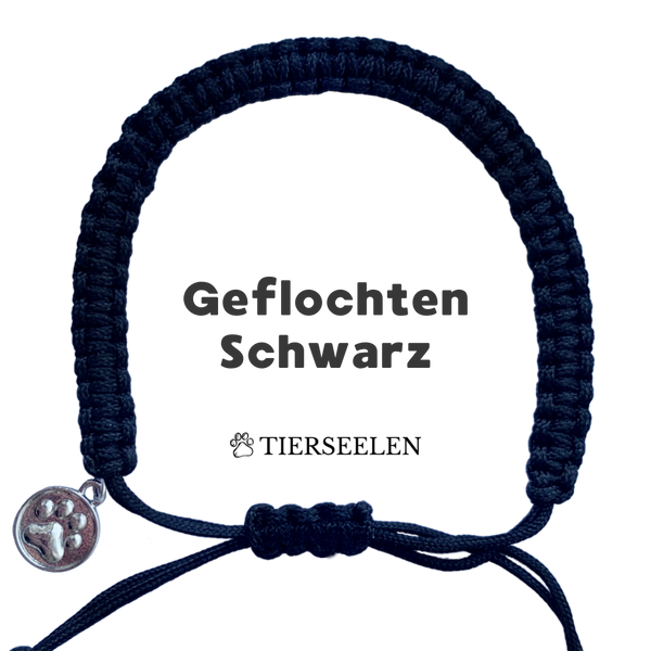 Geflochtenes Armband - Schwarz