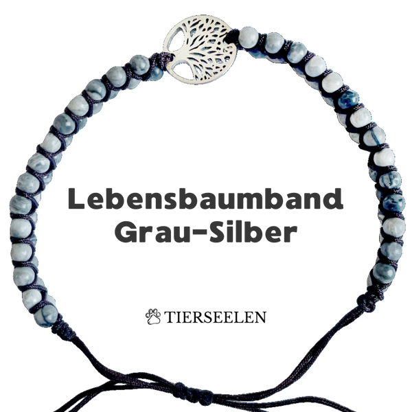 Lebensbaum - Grau-Silber