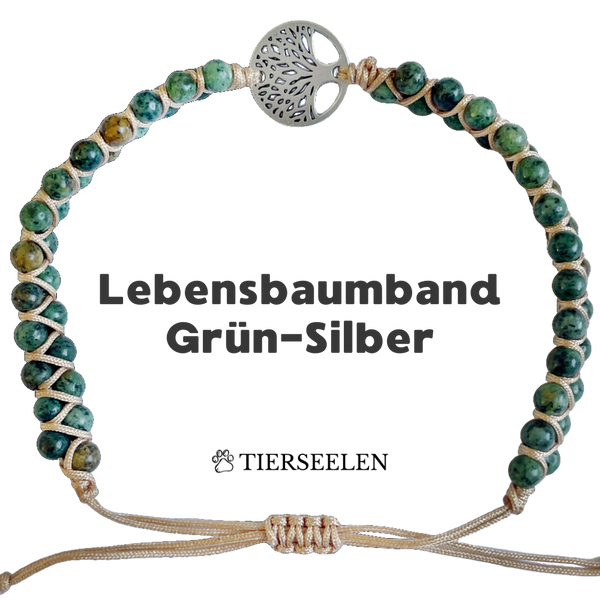 Lebensbaum - Grün-Silber