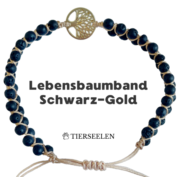 Lebensbaum - Schwarz-Gold