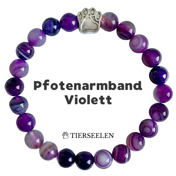 Pfotenarmband - Violett