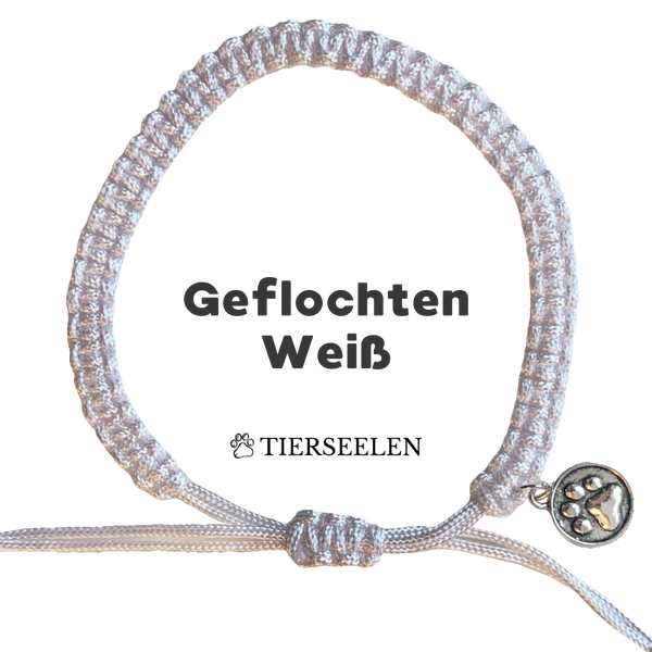 Geflochtenes Armband - Weiß